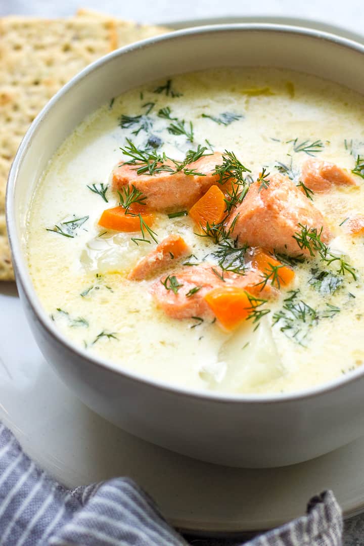 Salmon soup